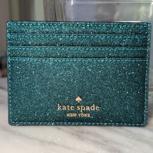 New in Box Kate Spade Cardholder in Festive Teal 🎄🎄🎁